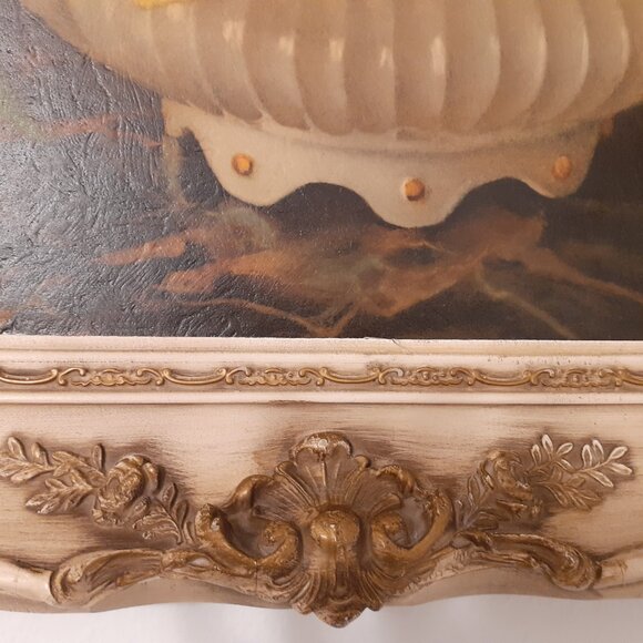 1959 YELLOW ROSE BOUQUET FRAMED PAINTED ART, GORGEOUS - Picture 13 of 16